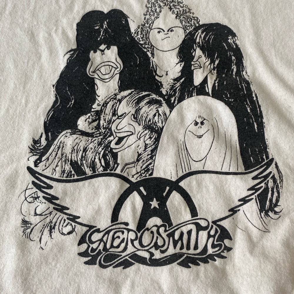 Aerosmith Draw The Line Caricature Tee - Picture 4 of 5